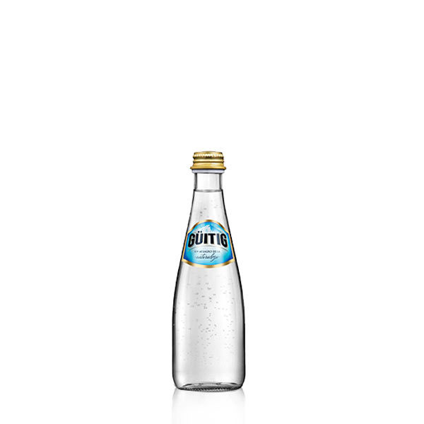 Agua con gas Mineral 330 ml Vidrio Guitig