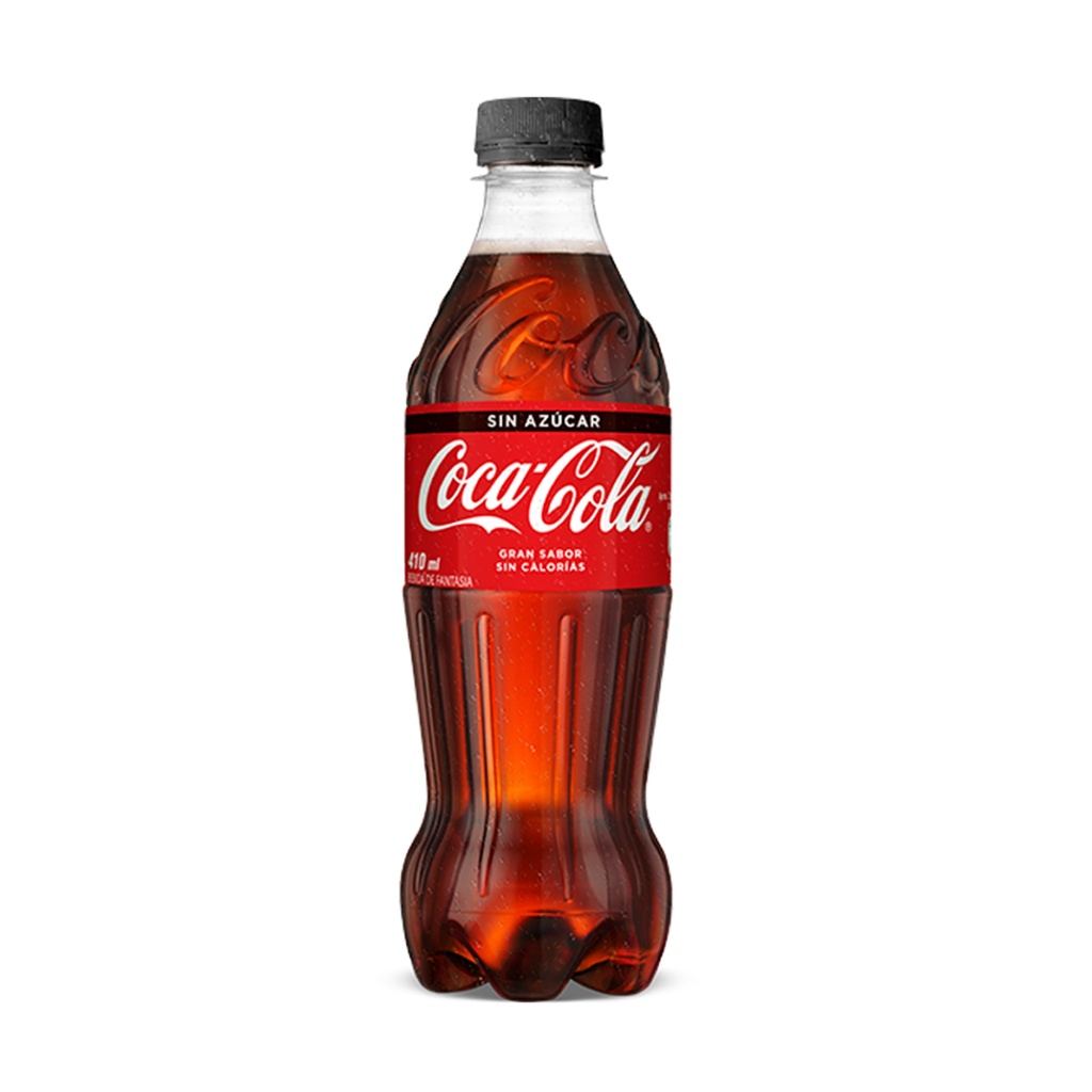 Gaseosa Coca Cola Sin Azúcar 410 ml