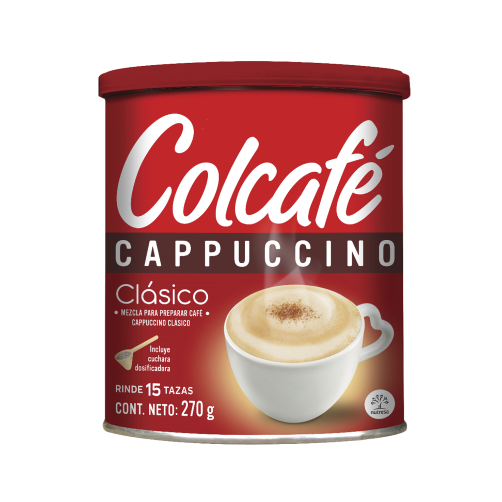 Café Instantáneo Capuccino Mocca en Polvo Lata x 270 gr Colcafe