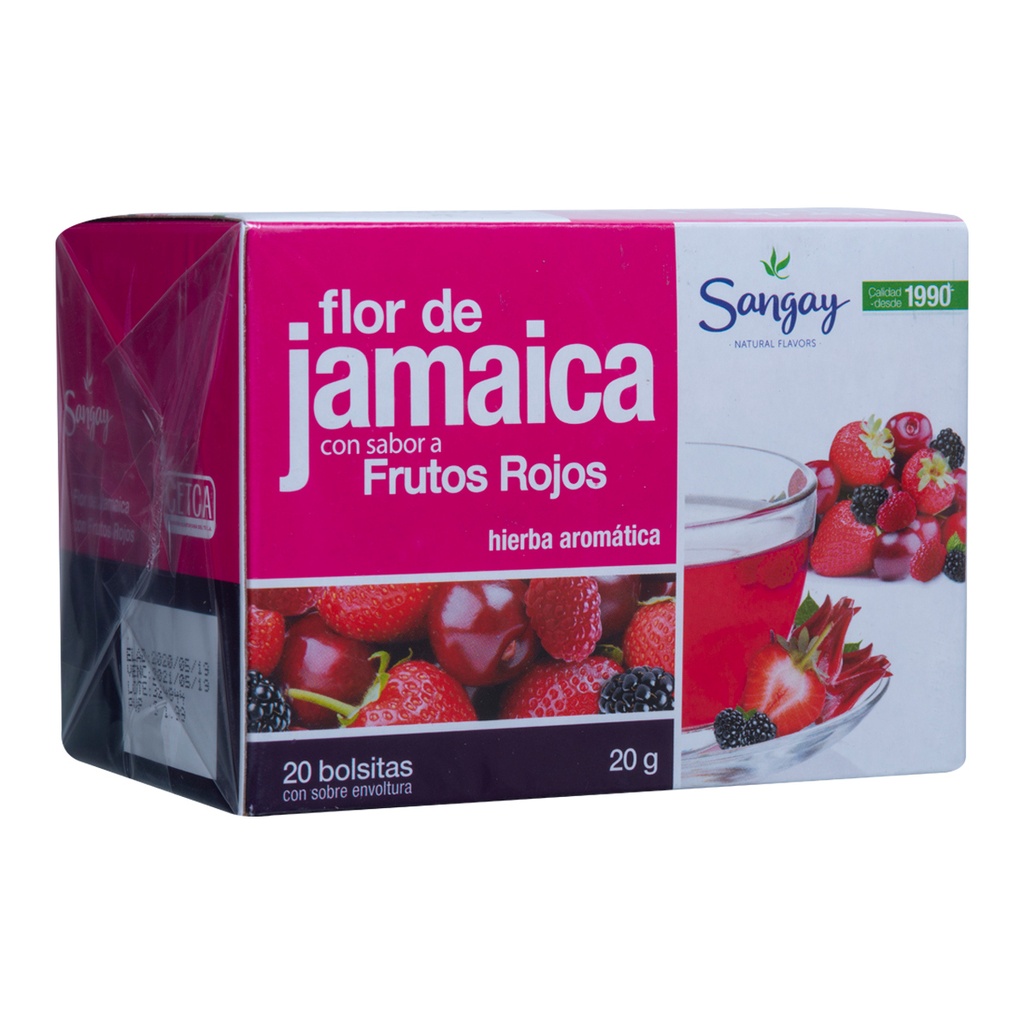Te Frutos Rojos x 20 sobres Flor de Jamaica Sangay