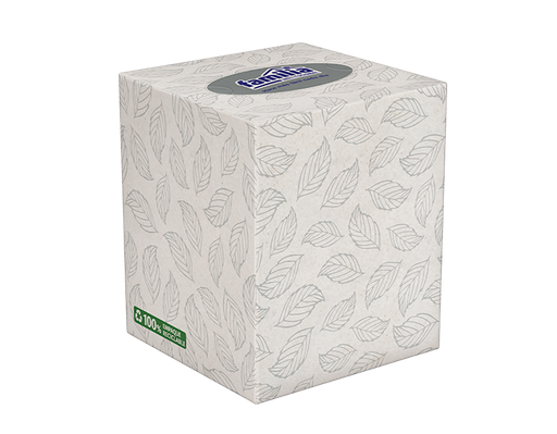 [75091] Pañuelo Facial Triple Hoja Plegadiza Cubo 60 hojas Tork