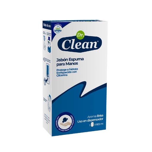 [ITM000000047] Jabon de Manos Espuma Antibacterial Brisa Repuesto Sachet 800 ml Dr Clean
