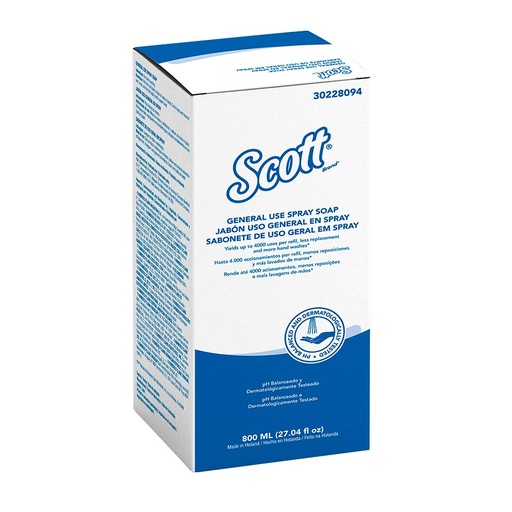 [30228094] Jabon de Manos Spray Repuesto 800 ml Scott KCP