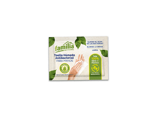 [74401] Toallitas humedas de manos antibacterial Pack por 100 sobres Tork