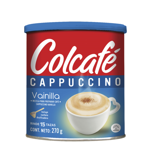 [ITM000000058] Café Instántaneo Capuccino Vainilla en Polvo Lata 270 gr Colcafe