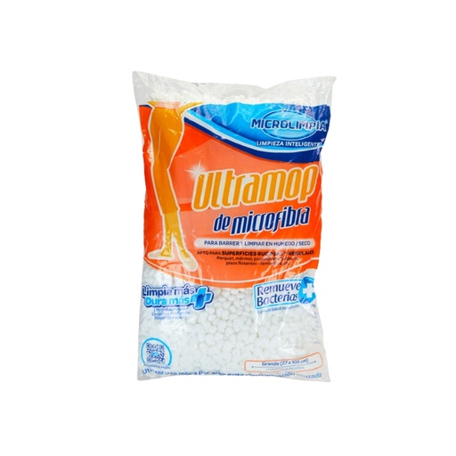 [ITM000000132] Mopa de Barrido Microfibra 0240 UltraMop 105 x 27 cm Repuesto Microlimpia
