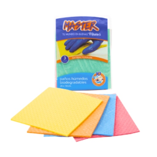 [ITM000000190] Paños de esponja Paq x3 piezas Triplepaño Master