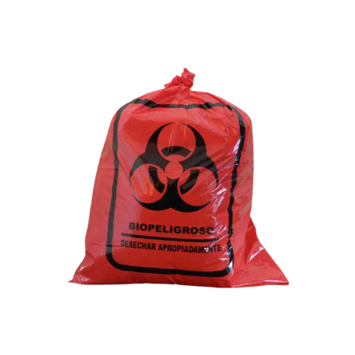 [ITM000000211] Funda de Basura Roja 23 x 28 pulg Paq x10 fundas Biopeligro 1.4 µm