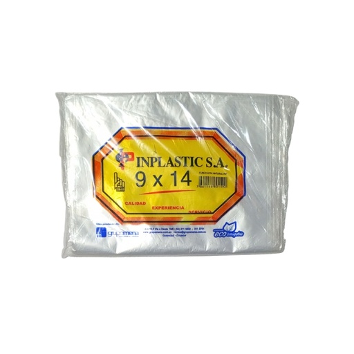 [ITM000000228] Funda Natural 9 x14 pulg Paq x 100 fundas