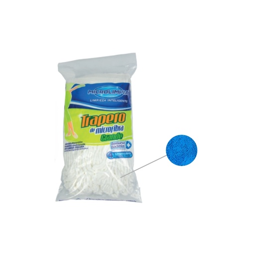 [ITM000000373] Trapeador Mopa Azul 300 gr x1 Repuesto de Sujetador Microlimpia 059