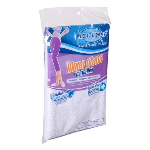 [ITM000000390] Mopa Plana Microfibra 46 x 17 cm Repuesto 0141 Microlimpia