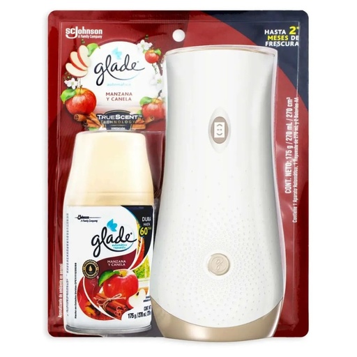 [ITM000000258] Ambiental en Spray Automatic ManzanaCanela Dispensador con Repuesto x1 175gr Glade