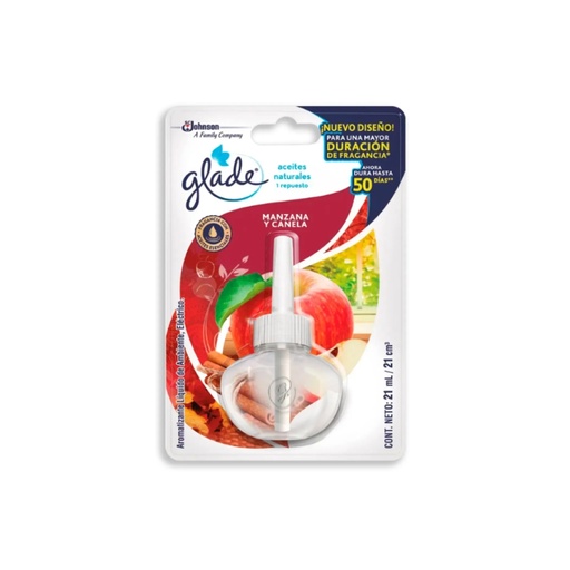 [ITM000000264] Ambiental Aceites Naturales Manzana&Canela Repuesto x1 Glade