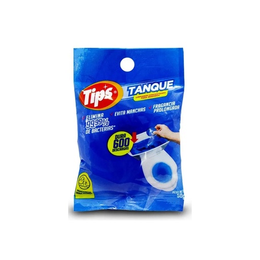[ITM000000466] Pastilla de Inodoro Azul 50 gr Tips Tanque