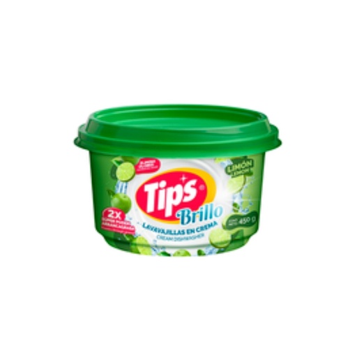 [ITM000000474] Lava Vajillas en Crema Limon 450 gr Tips Brillo