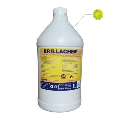 [ITM000000479] Lava Vajilla Liquido Brillachem-D Limon Galon Chem