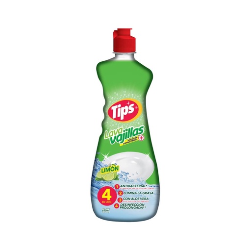 [ITM000000478] Lava Vajillas Liquido Limón 650 ml Tips