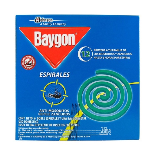 [ITM000000543] Insecticida Espiral x 10 uds Baygon