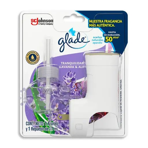 [ITM000000684] Ambiental Aceites Naturales Lavanda&Aloe Dispensador con Repuesto Glade