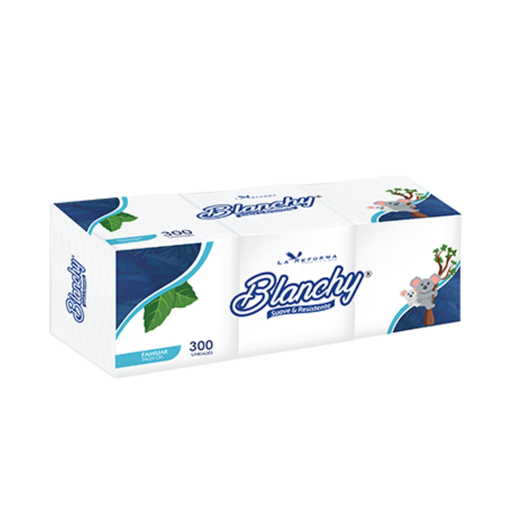 [ITM000000687] Servilleta Blanca Paq x 300 servilletas de 24x24 cm Blanchy