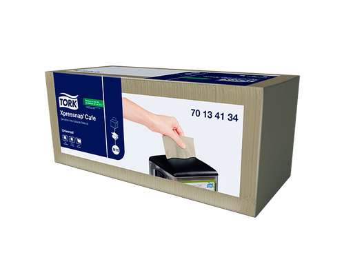 [202224] Servilleta Natural Hoja Sencilla Xpressnap Café Paq x 500 servilletas Tork 