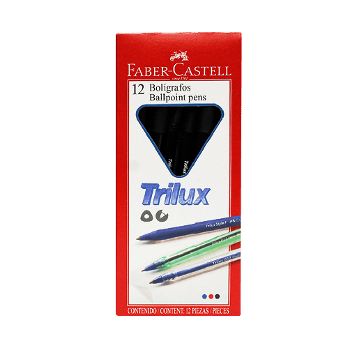 [ITM000000826] Bolígrafo Trilux 035 Azul Caja x 12 unidades Faber