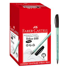 [ITM000000827] Bolígrafo Trilux 035 Negro Caja x 12 unidades Faber