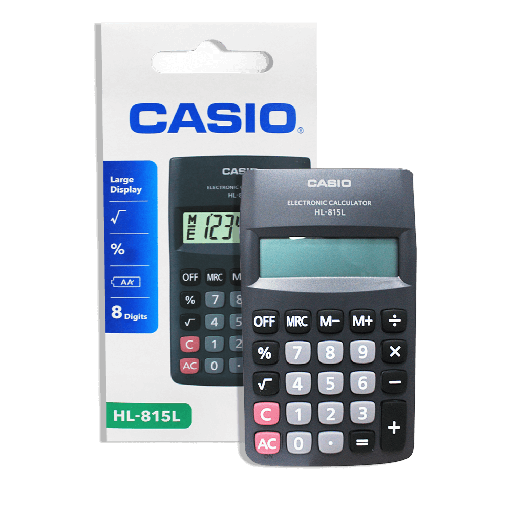 [ITM000000891] Calculadora de Bolsillo Negro 8 Dígitos Casio