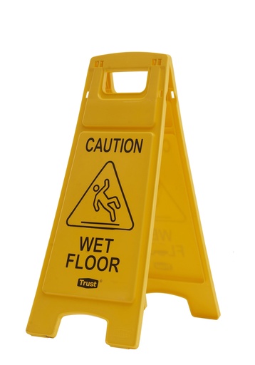 [7114YE] Señal de piso con precaución, suelo mojado TRUST
