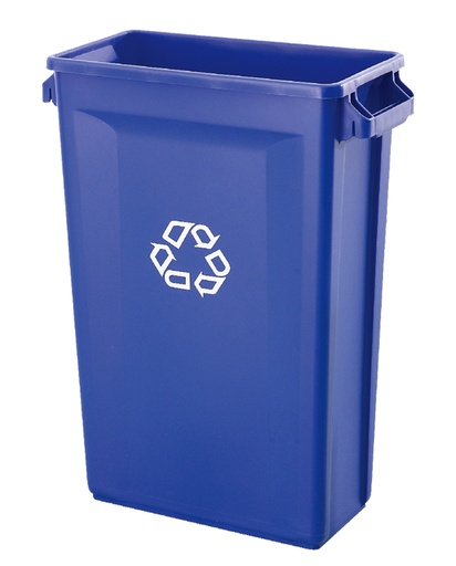 [1214BU] SVELTE Slim contenedor rectangular para residuos reciclables vidrio o plástico 87L TRUST