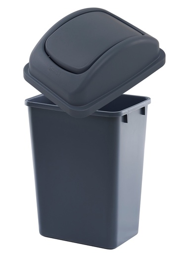 [KIT1244] Papelera premium manos libres con tapa basculante 39L TRUST