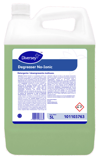 [101103763] Desengrasante Degreaser No-ionic 5L DIVERSEY
