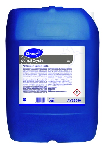 [AV63080] Abrillantador y Secante Máquina Lava Vajilla Suma Crystal 20L DIVERSEY