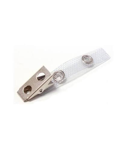 [ITM000001545] Clip de Cocodrilo Plateado para  Credenciales Evolis